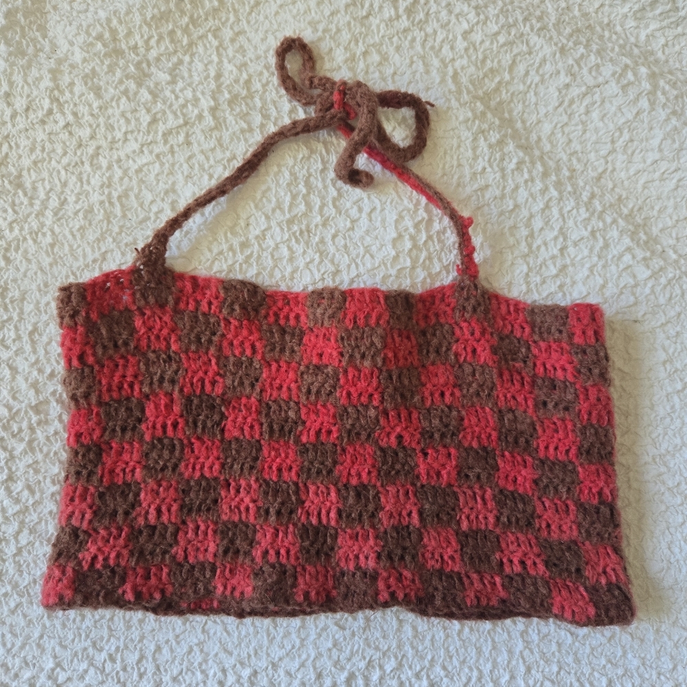 Crochet Checkered Top